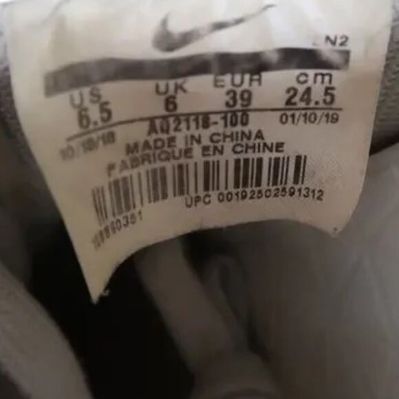 Nike Shoes Mens 6.5 Sneaker Air Force 1 Low Equality Lifestyle Leather AF1 White - Picture 12 of 16